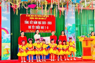 Trường mầm non Đinh Xá tổng kết năm học 2025 – 2026
